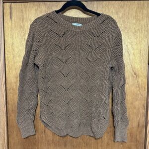 Sonoma Women's Brown Knit Sweater